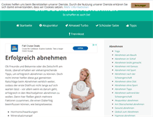 Tablet Screenshot of erfolgreichabnehmen.net